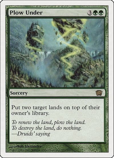 Plow Under 8th Edition Magic card