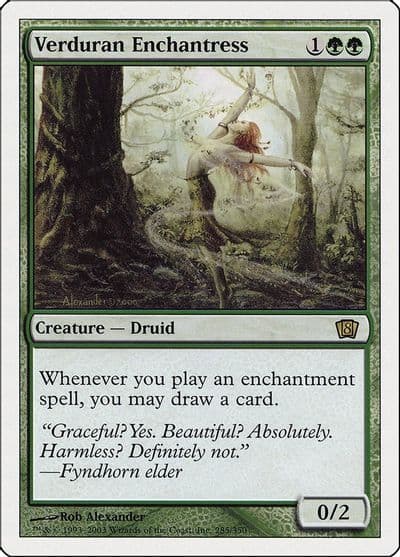 Verduran Enchantress 8th Edition Magic card