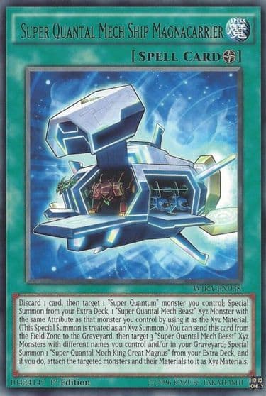 Super Quantal Mech Ship Magnacarrier Wing Raiders Yu-Gi-Oh! card