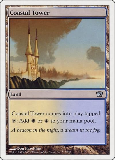 Coastal Tower 8th Edition Magic card