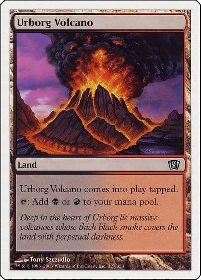 Urborg Volcano 8th Edition Magic card