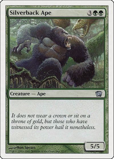 Silverback Ape 8th Edition Magic card