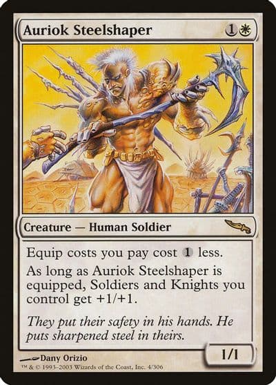 Auriok Steelshaper Mirrodin Magic card