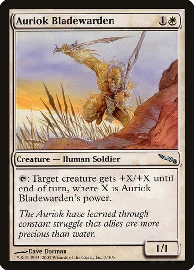 Auriok Bladewarden Mirrodin Magic card