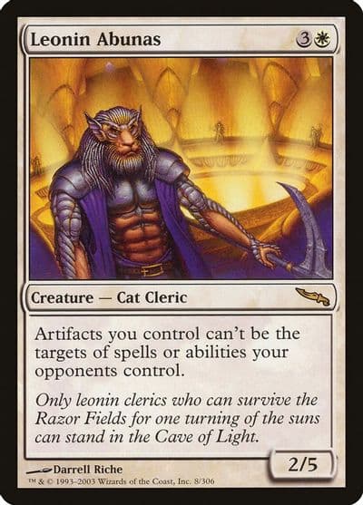 Leonin Abunas Mirrodin Magic card