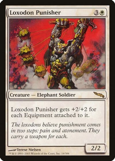 Loxodon Punisher Mirrodin Magic card