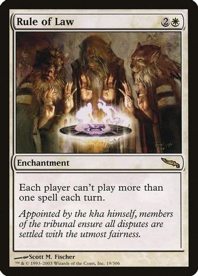 Rule of Law Mirrodin Magic card
