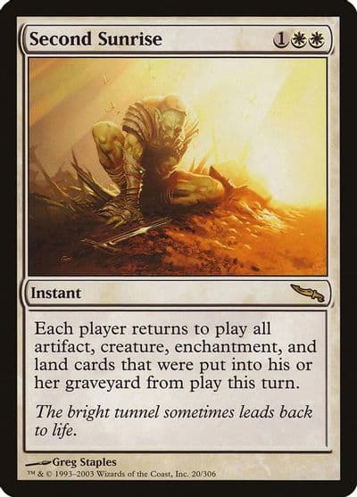 Second Sunrise Mirrodin Magic card