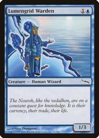 Lumengrid Warden Mirrodin Magic card