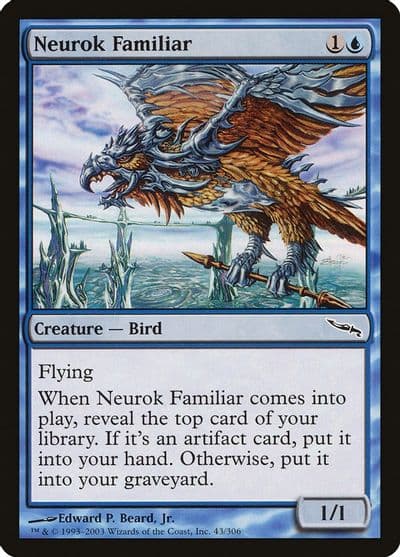 Neurok Familiar Mirrodin Magic card