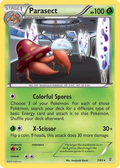 Parasect Generations Pokemon card