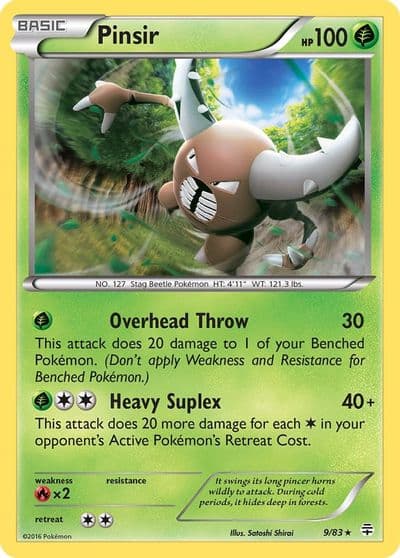 Pinsir Generations Pokemon card