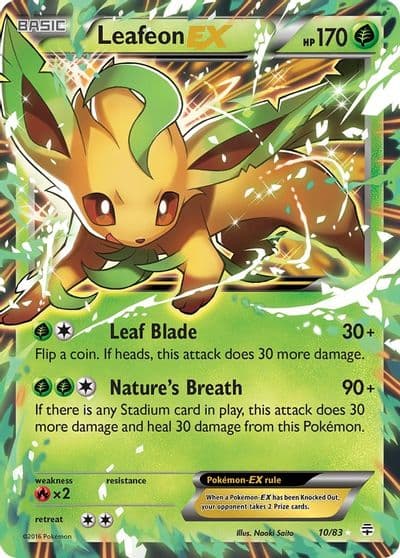 Leafeon EX Generations Pokemon card
