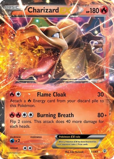 Charizard EX Generations Pokemon card