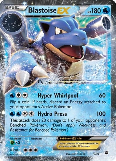 Blastoise EX Generations Pokemon card