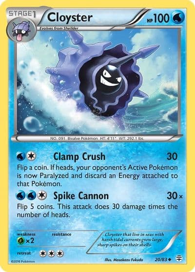 Cloyster Generations Pokemon card