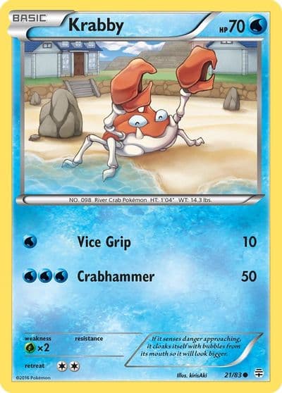 Krabby Generations Pokemon card