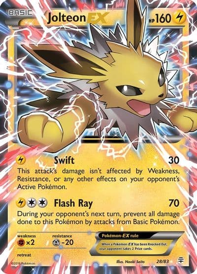 Jolteon EX Generations Pokemon card