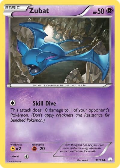 Zubat Generations Pokemon card