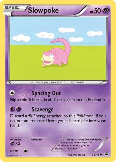 Slowpoke Generations Pokemon card