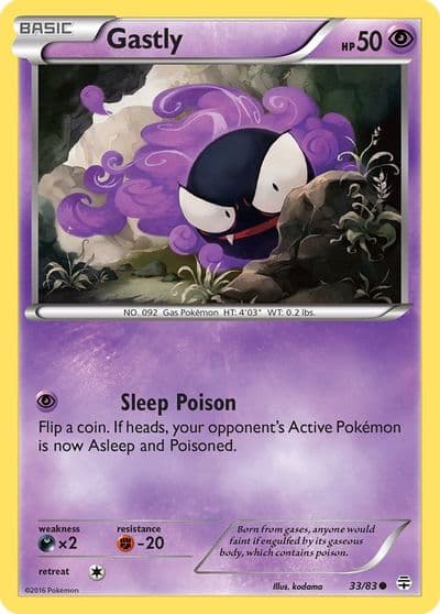 Gastly Generations Pokemon card