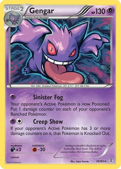 Gengar Generations Pokemon card