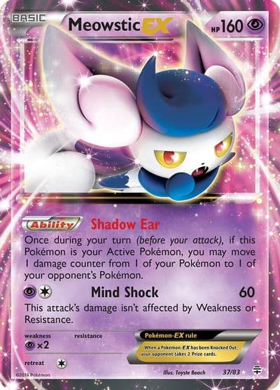 Meowstic EX Generations Pokemon card