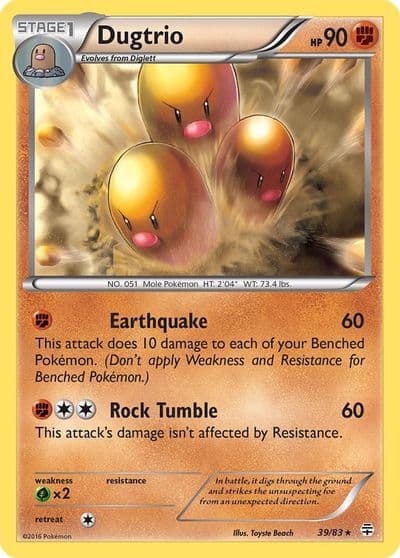 Dugtrio Generations Pokemon card