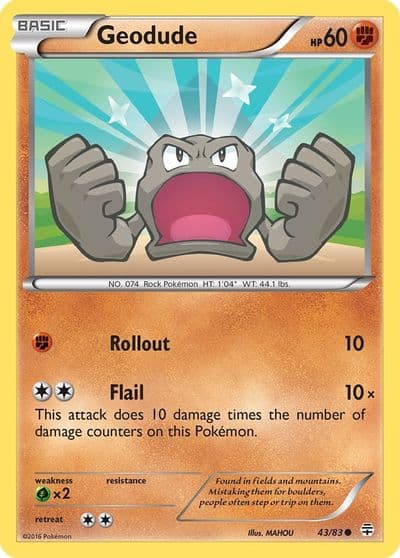 Geodude Generations Pokemon card