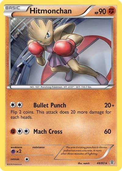 Hitmonchan Generations Pokemon card