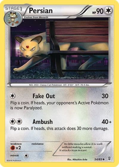 Persian Generations Pokemon card