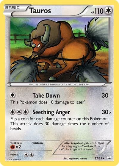 Tauros Generations Pokemon card