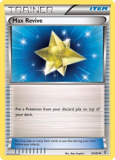 Max Revive Generations Pokemon card