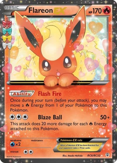 Flareon EX Generations: Radiant Collection Pokemon card