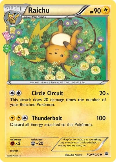 Raichu Generations: Radiant Collection Pokemon card