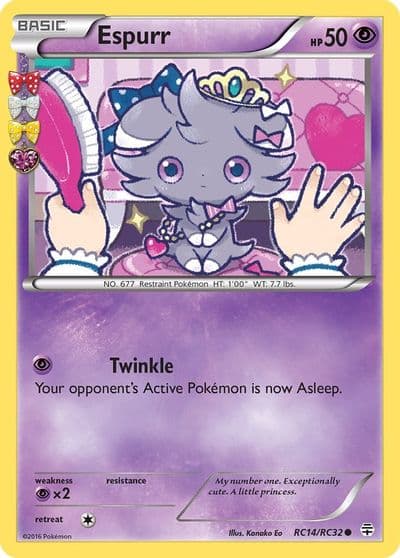Espurr Generations: Radiant Collection Pokemon card