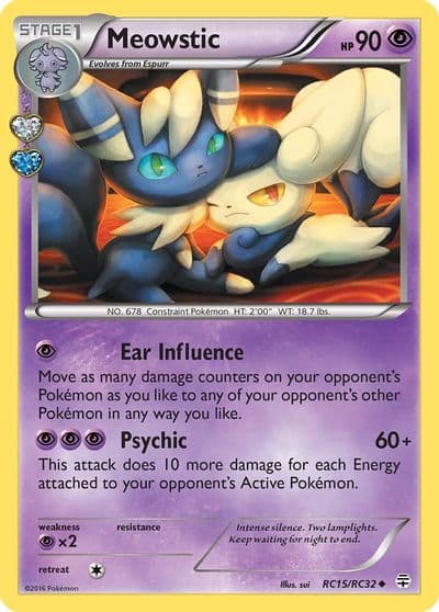 Meowstic Generations: Radiant Collection Pokemon card