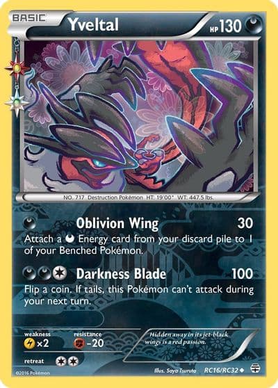 Yveltal Generations: Radiant Collection Pokemon card
