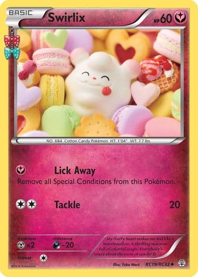 Swirlix Generations: Radiant Collection Pokemon card