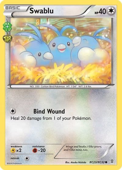 Swablu Generations: Radiant Collection Pokemon card