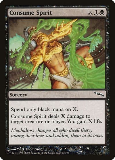 Consume Spirit Mirrodin Magic card