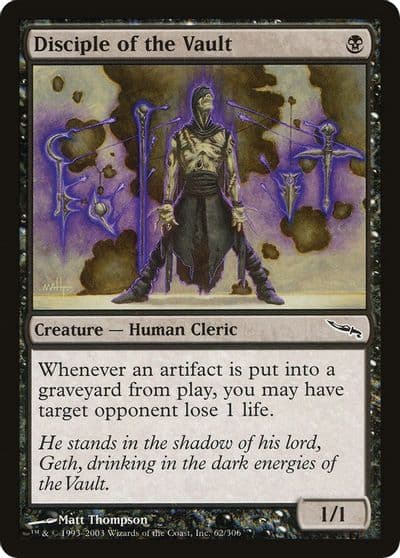 Disciple of the Vault Mirrodin Magic card