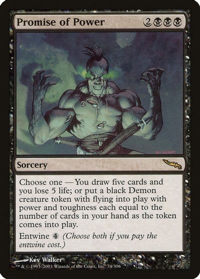 Promise of Power Mirrodin Magic card
