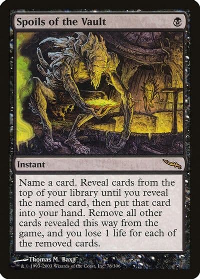 Spoils of the Vault Mirrodin Magic card