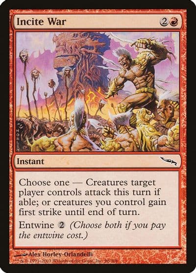 Incite War Mirrodin Magic card