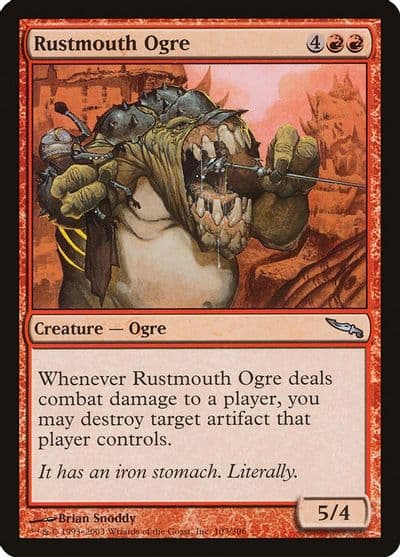 Rustmouth Ogre Mirrodin Magic card