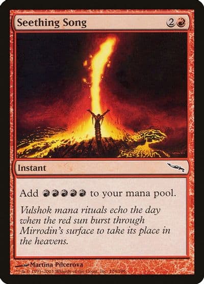 Seething Song Mirrodin Magic card