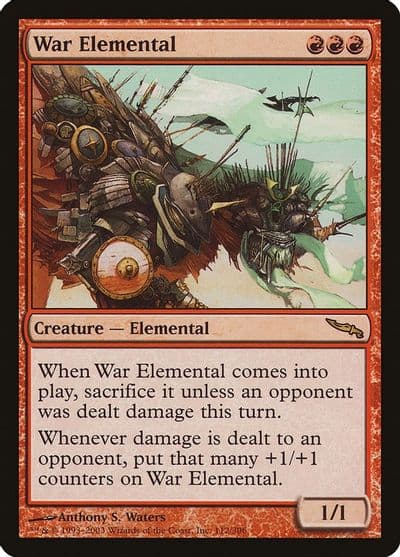 War Elemental Mirrodin Magic card