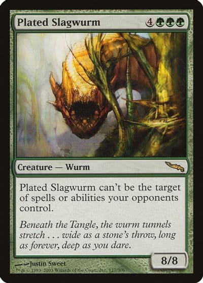 Plated Slagwurm Mirrodin Magic card