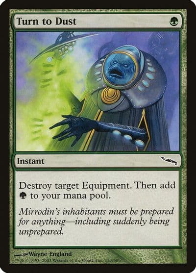 Turn to Dust Mirrodin Magic card